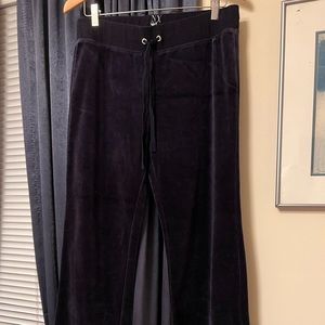 NY&Co (1) Navy & (1) Black Velour Pants. Size M.
